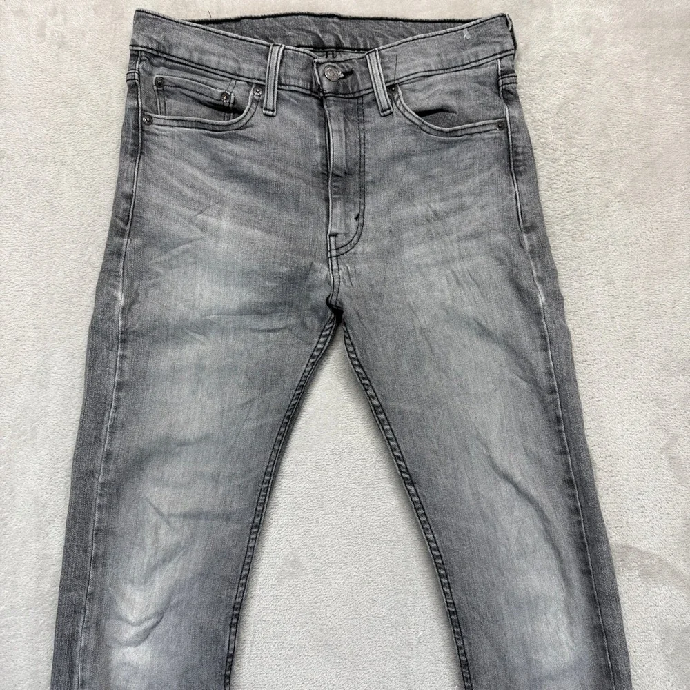 Levi's 510 Jeans Men 31x32 Grey Skinny Fit Medium Wash Stretch Fade Denim Preppy